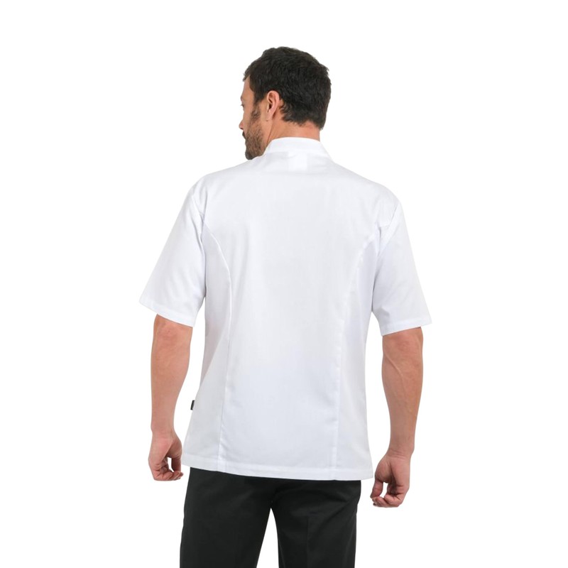 Bragard Men's Short Sleeve Julius Chef Jacket, White, UK Size