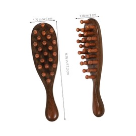 Gatuida Scalp Massage Comb No Static Wide Tooth Comb for All Hair Types Lightweight Comfortable Handle for Women Men Enhances Hair Luster Texture