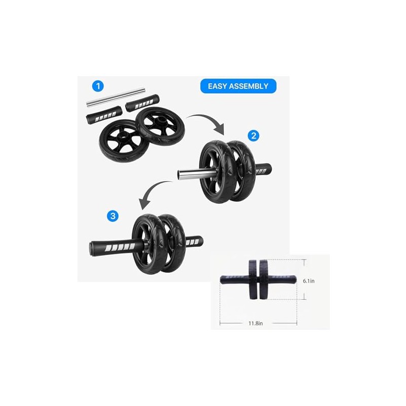 Rueda de rodillo abdominal, rueda abdominal para máquina de ejercicio