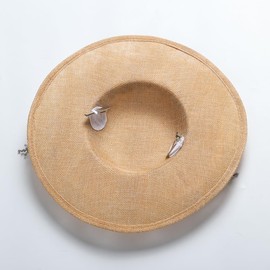 COSDREAMER Victorian Hat for Women Girls Tea Party Hats Vintage Flowers Flat Hat (White), V