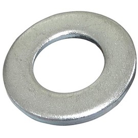 AERZETIX - C44507 - Set of 100 Flat Wider Washers - M8 H1.4 mm - Galvanised Steel - DIN 125 - for Wooden Structures
