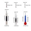 Tekrill 6Pcs Automatic Center Punch, Adjustable Impact Spring Loaded Center