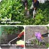 PASLFC Gardening Hand Weeder, Weed Remover Device, Stainless Steel, Uprooting