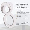 LUXYARD 3 Inch House Numbers Sticker Stainless Steel, Self-Stick Metal