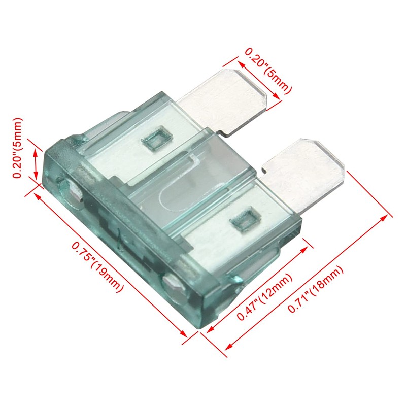 Heschen Standard Blade Fuse ATC-1 Auto Assorted Car Truck 1A