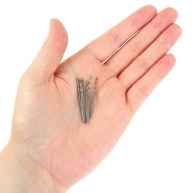 20 Pcs 0.8 mm HSS Micro Twist Drill Bit, Mini High Speed Steel Drill for Wood, Plastic, Soft Metal