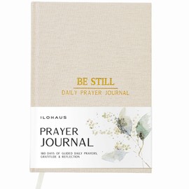 Be Still Daily Guided Prayer Journal for Men and Women, 8.5" x 5.5" Women's Prayer Journal, Godly Bible Journals for Scribe Bible Journal, Bible Study and Prayer Journal Supplies, Prayer Tracker Tool