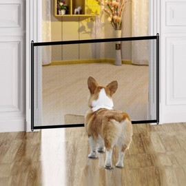 Door Safety Gate No Drilling 110 x 72 cm Stair Safety Gate Dog Barrier No Drilling Stair Safety Gate No Drilling Dog Safety Gate Cat Door Suitable for Pets, Babies