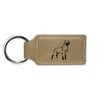 Mister Petlife Rottweiler Keychain Leatherette Rectangle - Laser Engraved -