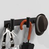 VAEHOLD Black Hat and Coat Wall Mount Rack - 3