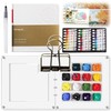 Benaewa Pocket Artist Watercolour Travel Set, Portable Palette with 15