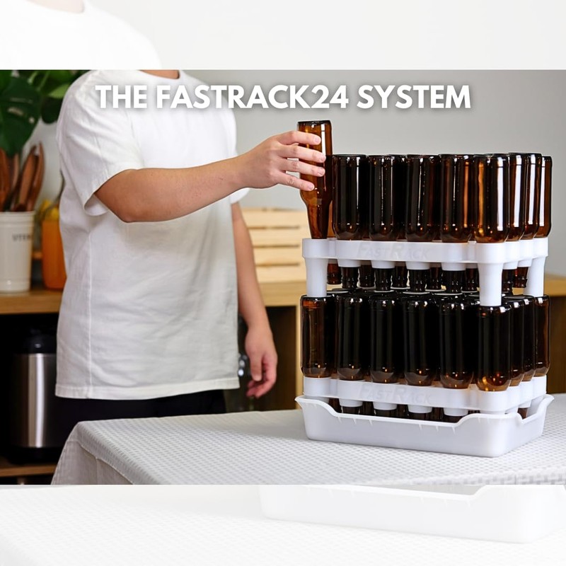 FASTFERMENT - 24-Bottle Drying Rack & Tray| Bottle Drying Tree