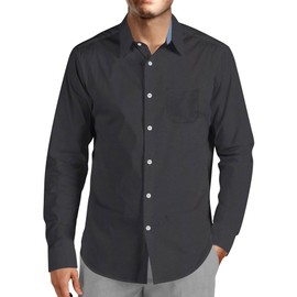 Visive Men's Oxford Shirts Long Sleeve 4 Pack Button Down Solid Colors Men's Dress Shirts Big and Tall Dress Shirts - Big 4X