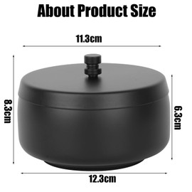 QOEOTUY Ashtray with Lid - Large Ashtray for Outdoor Use - Odour-Proof & Portable - Wind Ashtray Stainless Steel for On the Go, Household, Office