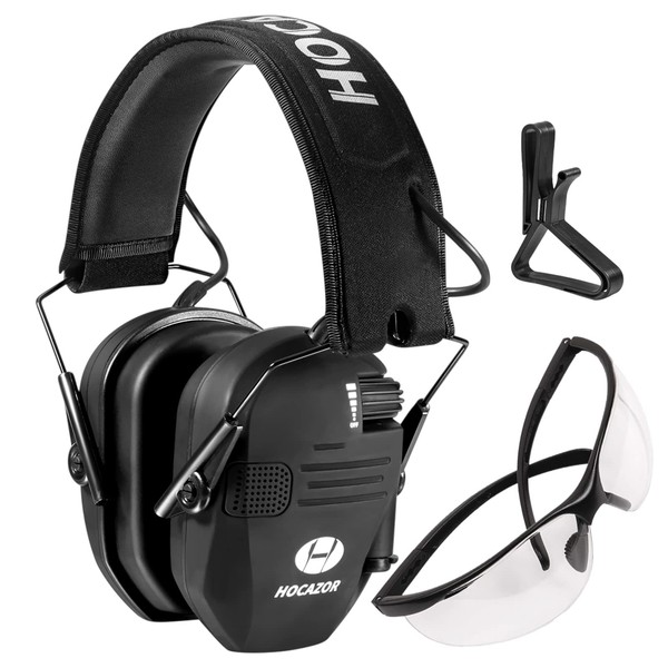 HOCAZOR HZ01 Active Ear Protection, Electronic Ear Protection, Shooting Sports,