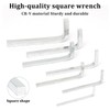 GDFYMI Square Head Screwdriver Wrench Set, L Shaped Square Key