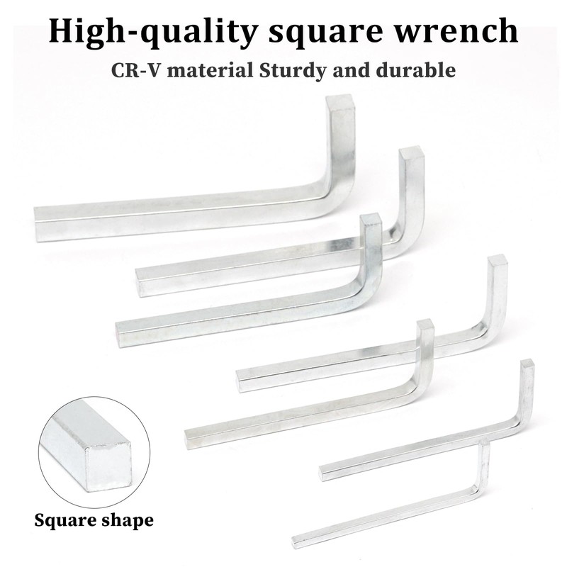 GDFYMI Square Head Screwdriver Wrench Set, L Shaped Square Key