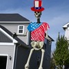 LUOHECAM 4th of July Skeleton Hat, 2 PCS 12 ft