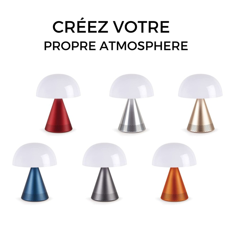 Lexon Mina L Audio 2 in 1 Mushroom Table Lamp