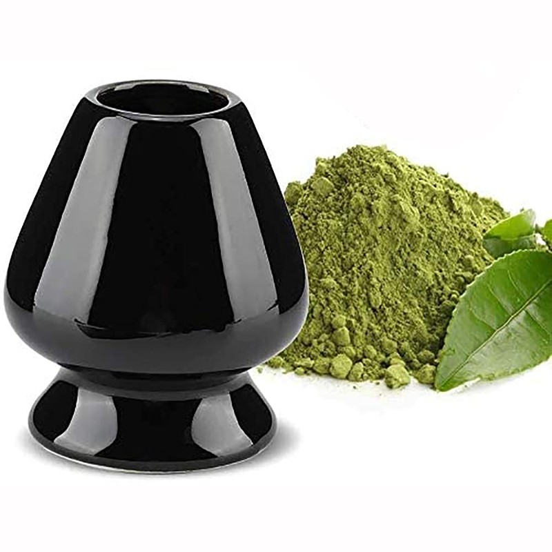 ANCLLO Matcha Whisk Stand Ceramic for Bamboo Matcha Chasen for