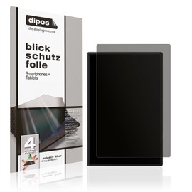 dipos I Blickschutzfolie kompatibel mit plimpton Tablet 10 Zoll Display-Schutzfolie matt mit 4-Wege Sichtschutz-Effekt