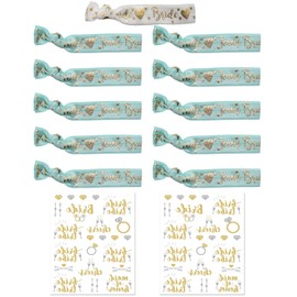 TPZORJX 11pcs JGA Bracelets Set, 2 Pieces Stickers Gold for Dating, Hot Embossing Bridal Bracelets and Team Bride Bracelets for Hen Night Bachelorette Party Hen Party Bridal Party Accessories
