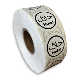 25mm Halal Food Label Circle Dietary Label Halal Identification Labels (1000)