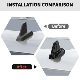 RT-TCZ Roof Antenna Cover Trim Decoration Exterior Accessories for Chevy Avalanche/Suburban/Tahoe 2007-2013,for GMC Yukon/Sierra 2007-2013 (Carbon Fiber)