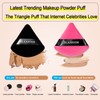 12 Pieces Velour Pure Cotton Powder Puff Face Makeup Triangle
