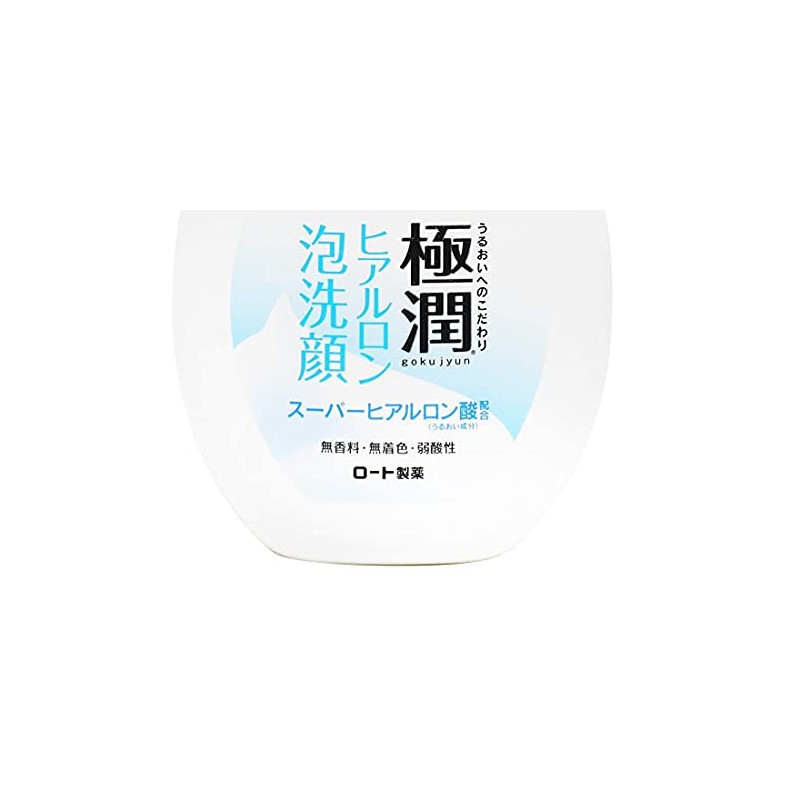 Hada Labo Rohto Gokujyn Hyaluronic Acid Cleansing Foam, 160ml