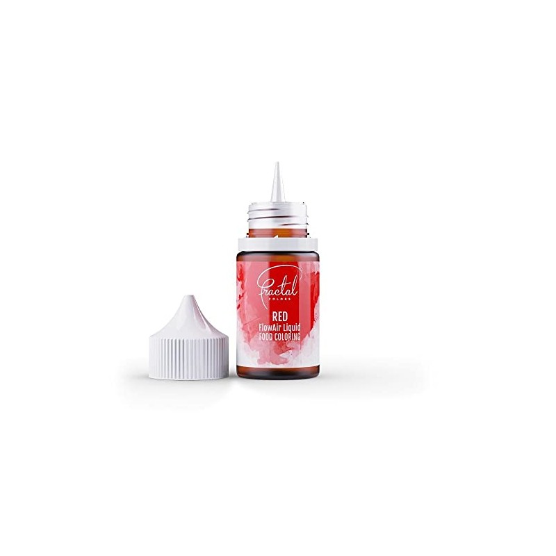 Fractal Colours FlowAir Airbrush Liquid Food Colouring 30ml Red