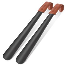 ZOMAKE Shoe Horn Long Handle for Seniors Men Women,Metal Long Shoehorn for Boots,16.5" Shoe Spoon Helper