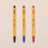 MONAMI BP 153 Retractable Ballpoint Pen, Medium Point (1.0mm), Red,