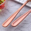 SBOMHS Salad Spoon and Salad Fork Rose Gold Stainless Steel