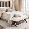 sourcing map Bench Cushion Cover Stretch Jacquard Checkered Dining Bench