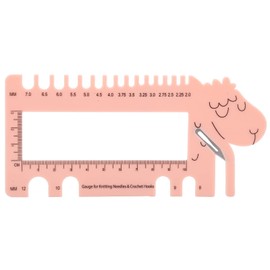 Needle Crochet View Sizer, Sweater Knitting Needle Crochet Hook Gauge Measuring Weaving Auxiliary Tool