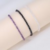 COAI Summer Anklet for Women, Black Tourmaline Crystal Waterproof Anklet