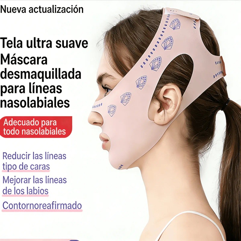 Banda Moldeadora Facial Anti Arrugas Papada Ultra Delgada