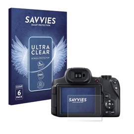 Savvies 6 Pack Screen Protector compatible with Canon PowerShot SX70 HS Protection Film Clear