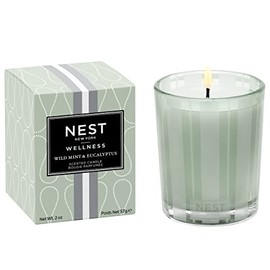 NEST Fragrances Wild Mint & Eucalyptus Scented Votive Candle, 2 Ounces