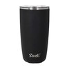 S'well Stainless Steel Tumbler with Slide-Open Lid, 18oz, Onyx, Triple