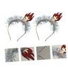 SAFIGLE 2pcs Statue of Liberty Torch Hair Hoops Creative Carnival