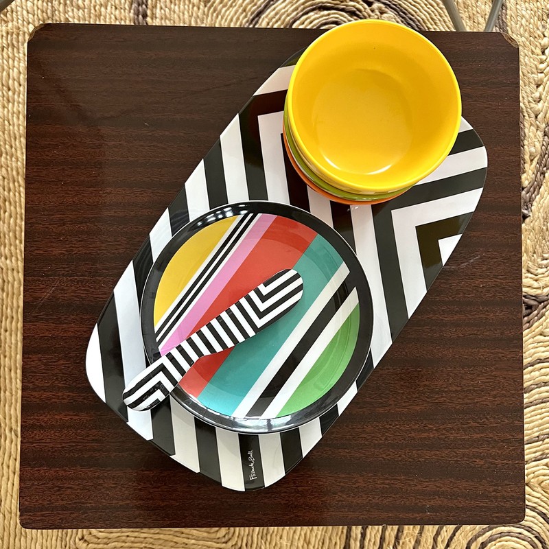 French Bull Melamine Assorted Plates-6 Piece Set -Melamine Dinnerware-Platter, Serving,