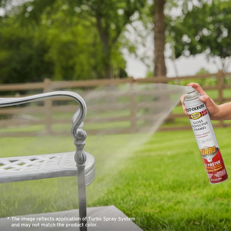 Rust-Oleum 393375-6PK Stops Rust Turbo Spray Paint, 24 oz, Gloss