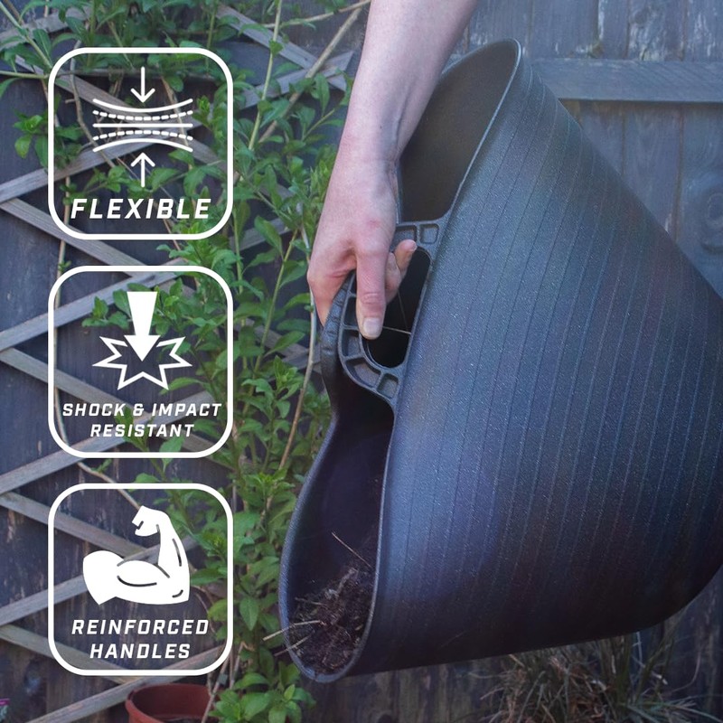 Faithfull Eco Flex Tub, Multi-Purpose, Durable & Sustainable Flexible Bucket