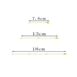 Changyeah Necklace Extender Chains,6 Pcs Necklace Extender Chains,3 Different Length for Necklace Extenders,for Jewelry Gold Necklace Bracelet Anklet(golden)