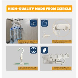 ZCircle Foldable Travel Hangers,Portable Folding Hangers,Hanging Rack,Family Travel,Business Travel, Hotel Apartment,Student Apartment,Clothes Hangers,Clips,Cruise Ship,Greater Load,Package