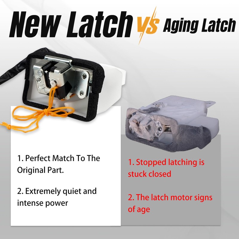 BHB Rear Trunk Lid Tailgate Lock Latch Actuator Compatible with