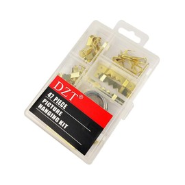 Picture Hanging Kit, Picture Hooks, Assorted Nails, Wire, Picture Frame Fixing, Assorted Picture Hangers Set for Mirrors, Picture Frames, Decoration and Paintings, 47 Pieces