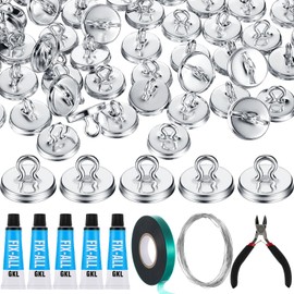 WILLBOND Plant Anchor Kit 80 Pcs Vine Anchors Christmas Garland Hanging 5 Pack Silicone Adhesive Sealant Garden Tie Tape Metal Wire Wire Cutters for Trellis Vine and Wall Climbing Plants Supplies